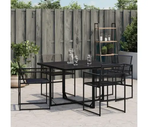 Dārza Krēsli, 4 Gab., Melna Pe Rotangpalma Vidaxl