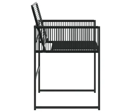 Dārza Krēsli, 4 Gab., Melna Pe Rotangpalma Vidaxl