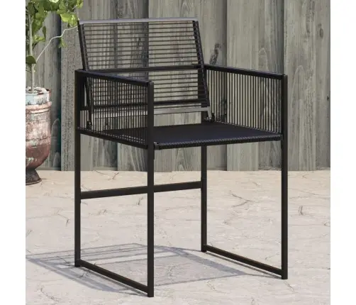 Dārza Krēsli, 4 Gab., Melna Pe Rotangpalma Vidaxl