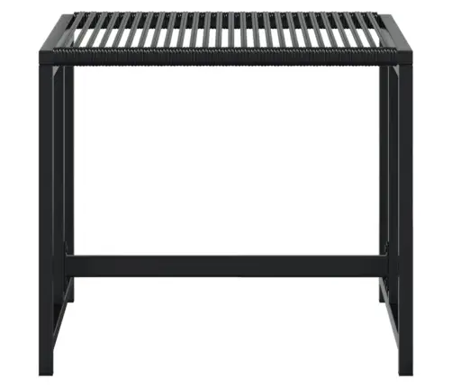 Sodo Taburetės, 4Vnt., Juodos, Poliratanas