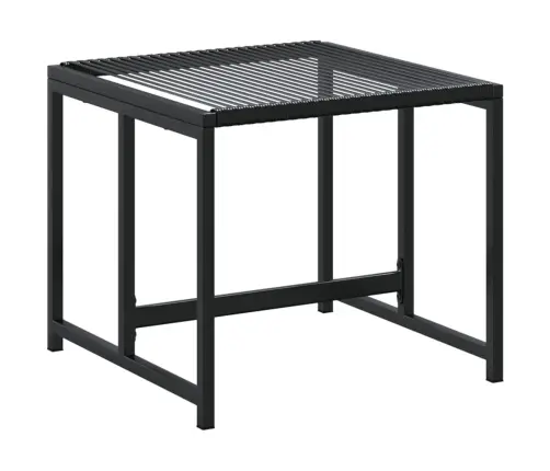 Sodo Taburetės, 4Vnt., Juodos, Poliratanas