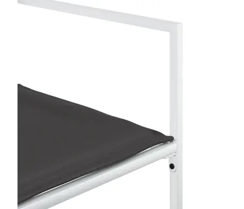 Sodo Kėdės Su Pagalvėlėmis, 4Vnt., Baltos, Plienas/Tekstilenas