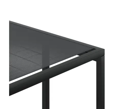 Dārza Soli, 4 Gab., Melns Tērauds, Tekstilēns Vidaxl