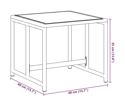 Dārza Soli, 4 Gab., Melns Tērauds, Tekstilēns Vidaxl
