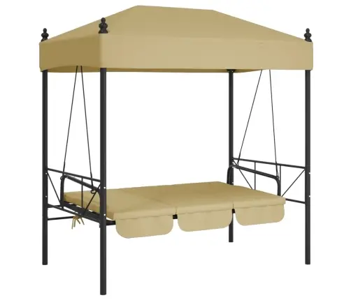 Sodo Sūpynės Su Stogeliu, Smėlio  Spalvos