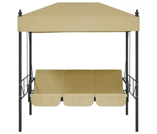 Sodo Sūpynės Su Stogeliu, Smėlio  Spalvos