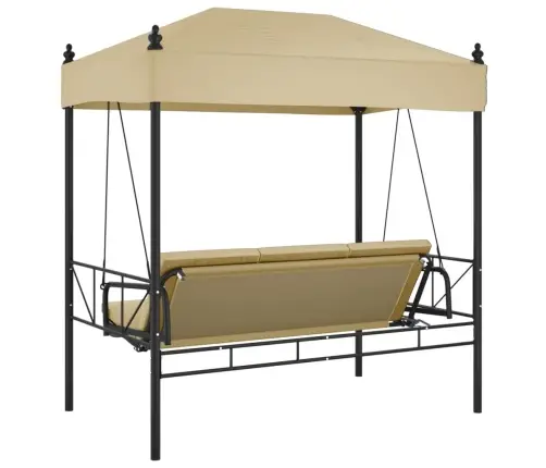 Sodo Sūpynės Su Stogeliu, Smėlio  Spalvos