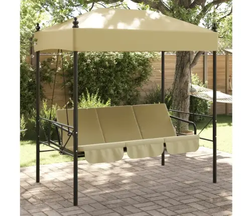 Sodo Sūpynės Su Stogeliu, Smėlio  Spalvos