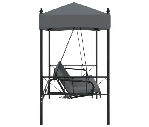 Sodo Sūpynės Su Stogeliu, Tamsiai Pilkos  Spalvos