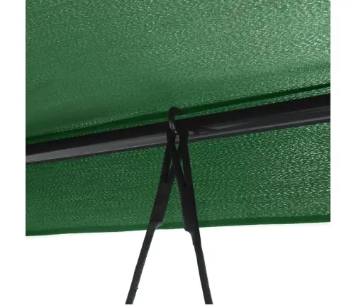 Dārza Šūpuļsols Ar Jumtiņu, Zaļš, Tērauds Vidaxl