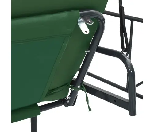 Dārza Šūpuļsols Ar Jumtiņu, Zaļš, Tērauds Vidaxl