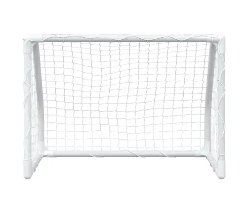 Laste Jalgpalliväravad Koos Palliga, 2 Tk, Valge, 64X35X48 Cm