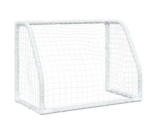 Laste Jalgpalliväravad Koos Palliga, 2 Tk, Valge, 64X35X48 Cm