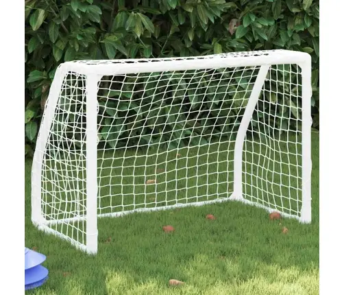 Laste Jalgpalliväravad Koos Palliga, 2 Tk, Valge, 64X35X48 Cm