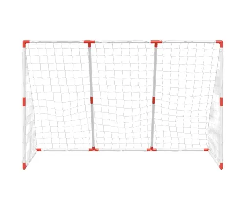 Bērnu Futbola Vārti, Ar Bumbām, Balti, 184X64X124 Cm Vidaxl