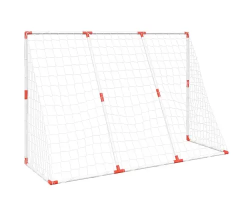 Bērnu Futbola Vārti, Ar Bumbām, Balti, 184X64X124 Cm Vidaxl