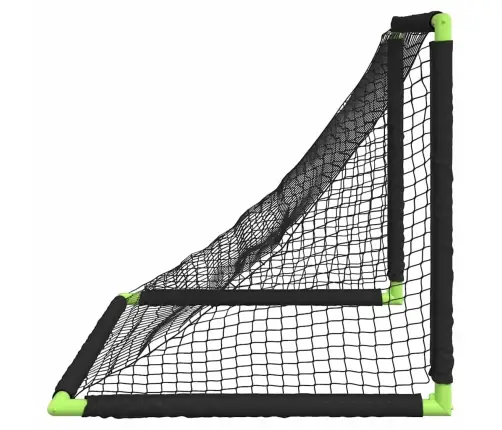Vaikiški Futbolo Vartai, Juodi, 90X64X64cm Sulankstomi