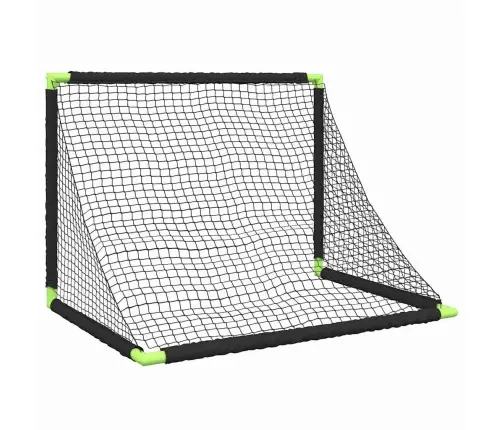 Vaikiški Futbolo Vartai, Juodi, 90X64X64cm Sulankstomi