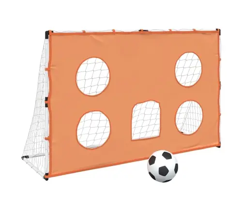 Vaikiški Futbolo Vartai Su Taikiniu Ir Kamuoliu, 182X62X118Cm