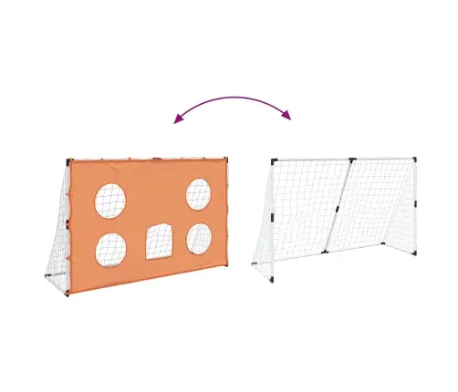 Vaikiški Futbolo Vartai Su Taikiniu Ir Kamuoliu, 182X62X118Cm