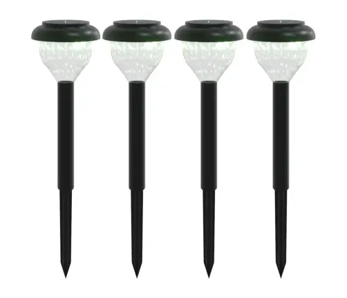 Päikesetoitel Valgustid Maavaiadega 4 Tk, Soe Valge & Rgb