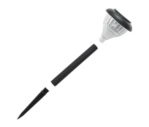 Päikesetoitel Valgustid Maavaiadega 4 Tk, Soe Valge & Rgb