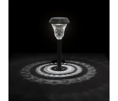 Solārās Ceļa Lampas Ar Mietiņiem, 12 Gab., Balta Vidaxl