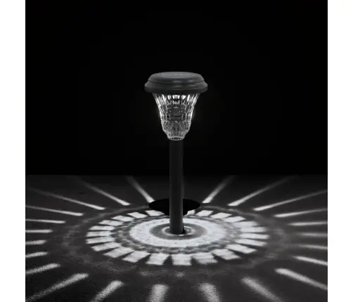 Solar Pathway Šviestuvai Su Smaigaliais, 12Vnt., Baltos Spalvos