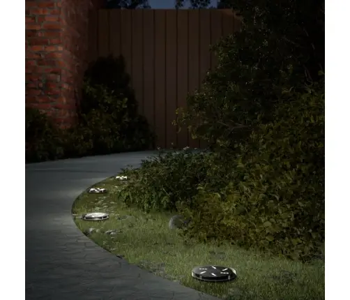 Solārās Zemes Gaismas Ar Zemes Tapām, Āra 12 Gab., Silti Baltas Vidaxl