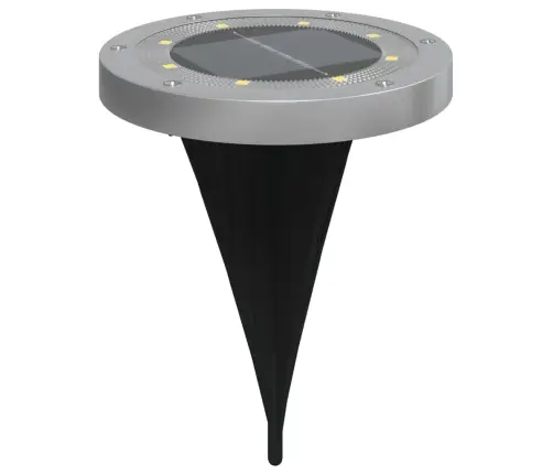 Solārās Zemes Gaismas Ar Zemes Tapām, Āra 4 Gab., Silti Baltas Vidaxl