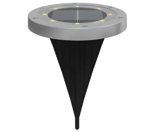 Solārās Zemes Gaismas Ar Zemes Tapām, Āra 4 Gab., Silti Baltas Vidaxl