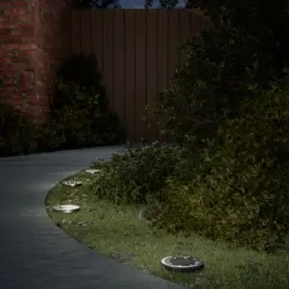 Solārās Zemes Gaismas Ar Zemes Tapām, Āra 4 Gab., Silti Baltas Vidaxl