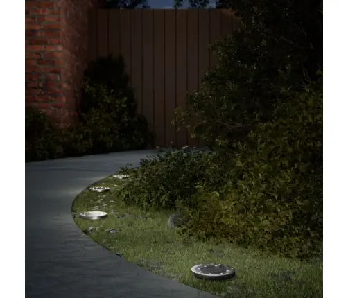 Solārās Zemes Gaismas Ar Zemes Tapām, Āra 4 Gab., Silti Baltas Vidaxl