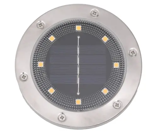 Lauko Saulės Šviestuvai Su Smaigaliais, 12Vnt., Šiltai Balta