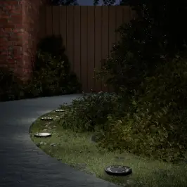 Solārās Zemes Gaismas Ar Zemes Tapām, Āra 4 Gab., Silti Baltas Vidaxl