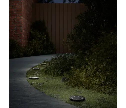 Solārās Zemes Gaismas Ar Zemes Tapām, Āra 4 Gab., Silti Baltas Vidaxl