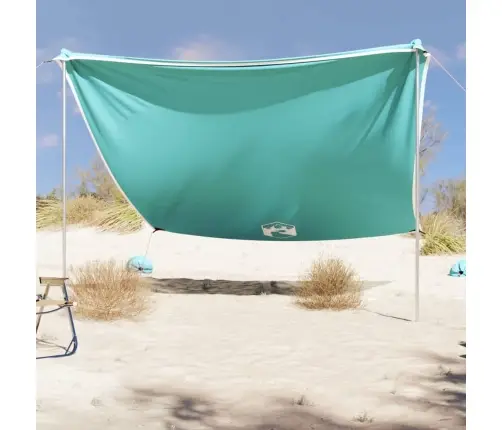 Pludmales Nojume Ar Smilšu Enkuriem, Zaļa, 304X300 Cm Vidaxl