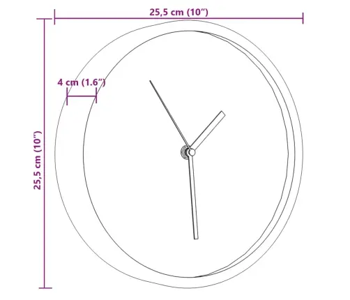 Seinakell Roosa Ø25,5 Cm Polüstüreen Ja Klaas