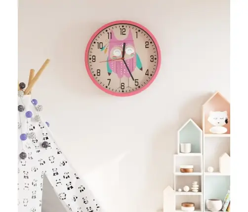 Seinakell Roosa Ø25,5 Cm Polüstüreen Ja Klaas