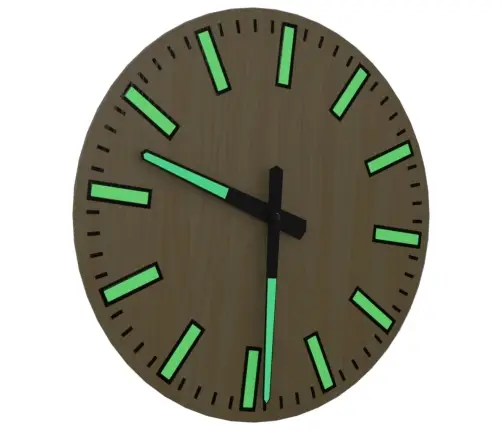 Sienas Pulkstenis Ar Izgaismotām Atzīmēm Un Rādītājiem, Ø30 Cm Vidaxl