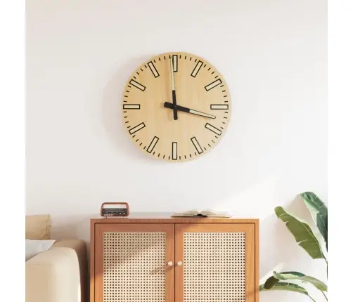 Sienas Pulkstenis Ar Izgaismotām Atzīmēm Un Rādītājiem, Ø30 Cm Vidaxl