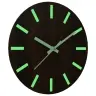 Sieninis Laikrodis Su Šviečiančiomis Rodyklėmis, Rudas, Ø30Cm