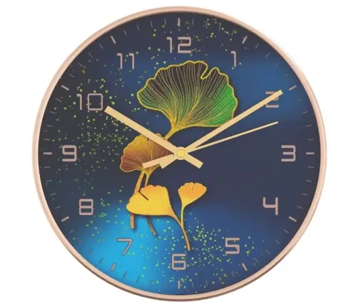 Sieninis Laikrodis, Auksinis/Mėlynas, 29,5cm Ps/Stiklas