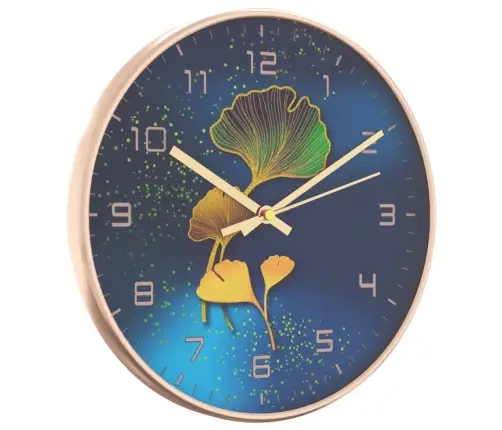 Sieninis Laikrodis, Auksinis/Mėlynas, 29,5cm Ps/Stiklas