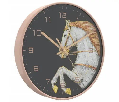 Sienas Pulkstenis, Zelta, Balts, Ø29,5Cm, Polistirols Un Stikls Vidaxl