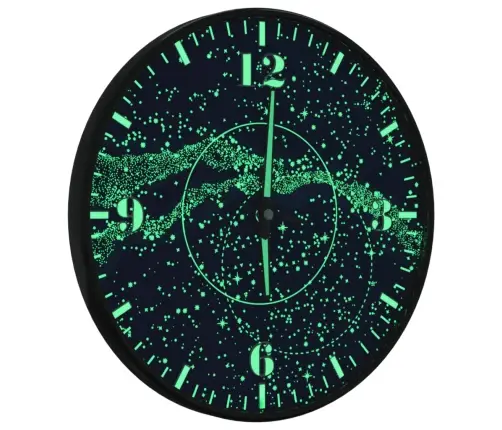 Sieninis Laikrodis Su Šviečiančiomis Rodyklėmis, Mėlynas, Ø30Cm