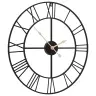 Sienas Pulkstenis, Melns, Ø50 Cm, Dzelzs Vidaxl
