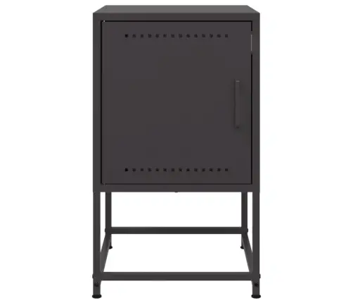 Naktsskapīši 2 Gab. Melns 36X39X60,5 Cm Tērauds Vidaxl