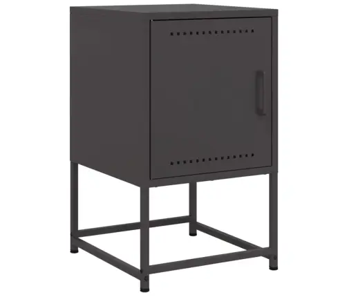 Naktsskapīši 2 Gab. Melns 36X39X60,5 Cm Tērauds Vidaxl