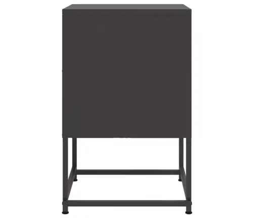 Naktsskapīši 2 Gab. Melns 36X39X60,5 Cm Tērauds Vidaxl